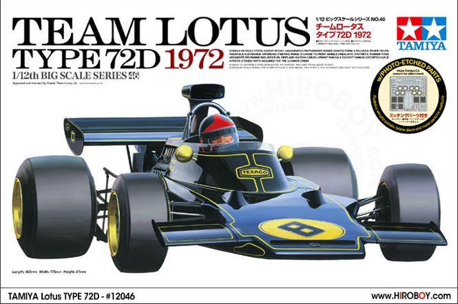 Huvudbild TAMIYA 1/12 Team Lotus Type 72D 1972 
