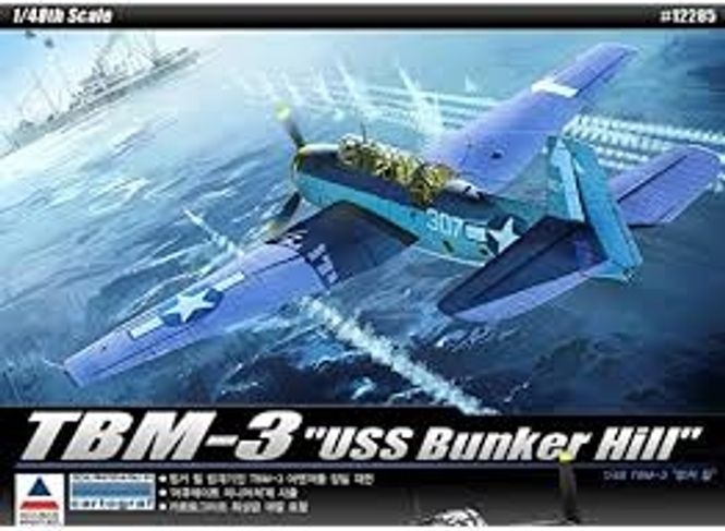 Huvudbild TBM-3 USS BUNKER HILL. SKALA 1/48