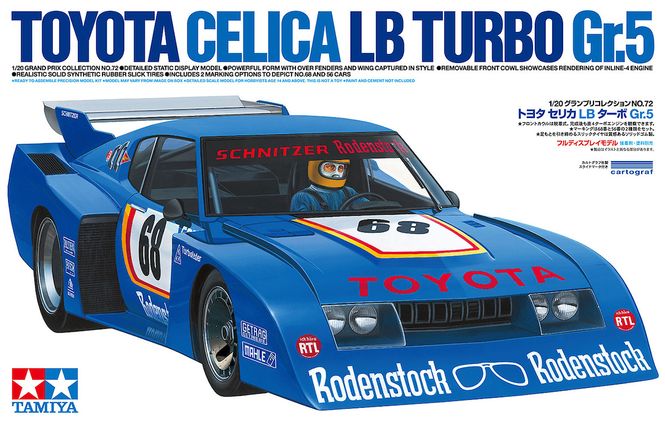 Bild på TAMIYA 1/20 Toyota Celica LB Turbo Gr.5