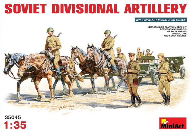 Huvudbild  Sovjetisk Divisions Artilleri 1/35