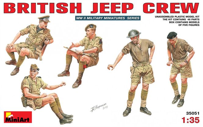 Huvudbild  Britisk jeep mandskab 1/35 