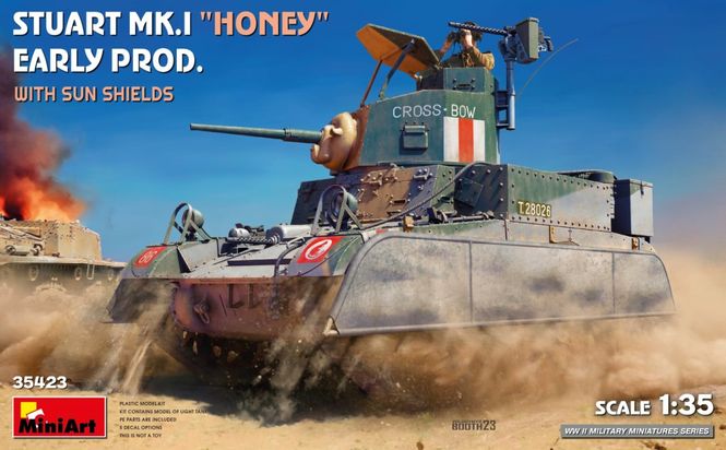 Huvudbild 1/35 Stuart Mk.I Honey Early Prod. w/Sun Shields