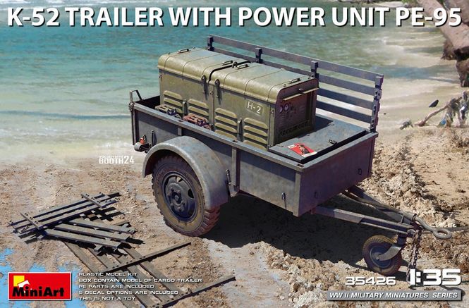Huvudbild K-52 TRAILER w/POWER UNIT PE-95 1/35
