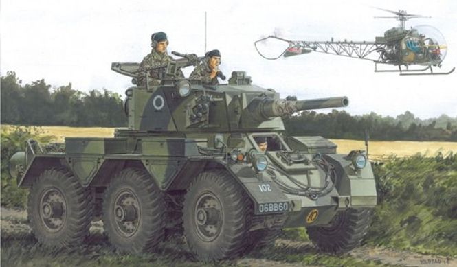 Huvudbild BRITISH ARMORED CAR SALADIN MK.II. SKALA 1/35