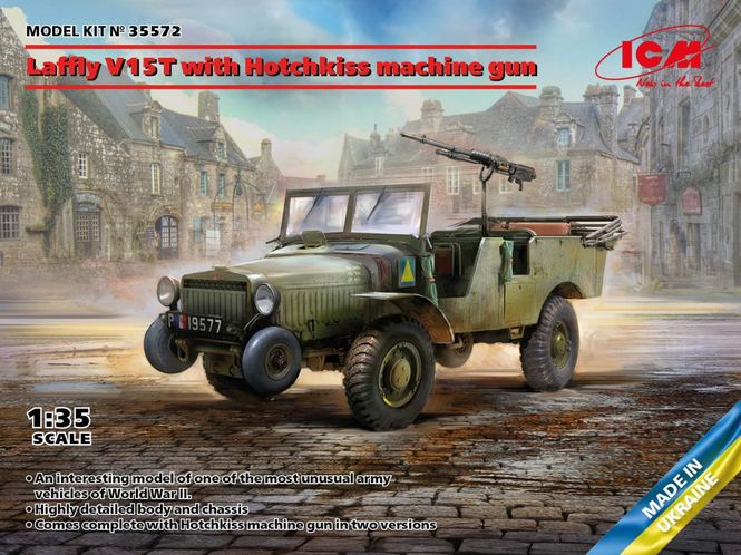 Huvudbild Laffly V15T med Hotchkiss maskingevær 1/35
