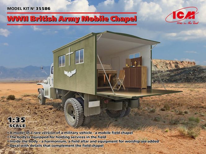 Huvudbild 1/35 WWII British Army Mobile Chapel