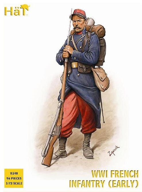 Huvudbild WWI FRENCH INFANTRY (EARLY) 96 st. SKALA 1/72
