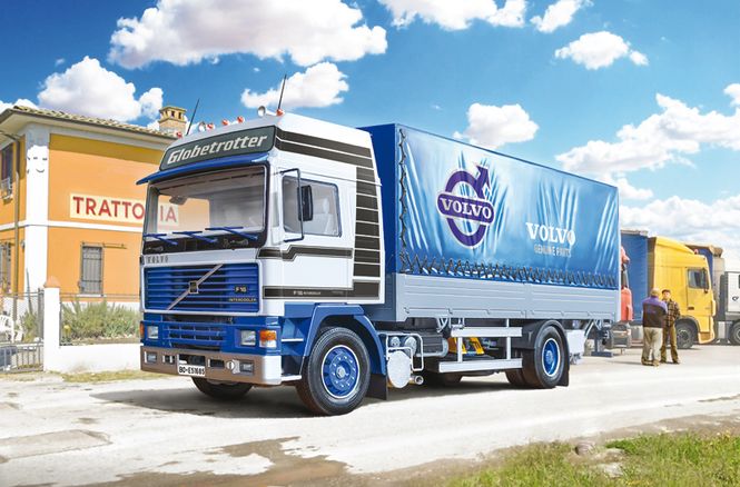 Huvudbild VOLVO F16 GLOBETROTTER CANVAS TRUCK MED ...