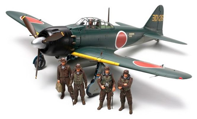 Huvudbild A6M5/5a ZERO FIGHTER ZEKE. L=190mm. SKALA 1/48