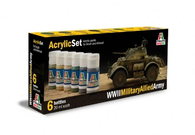 Huvudbild ACRYLIC SET (6 st.) WWII MILITARY ALLIED ARMY