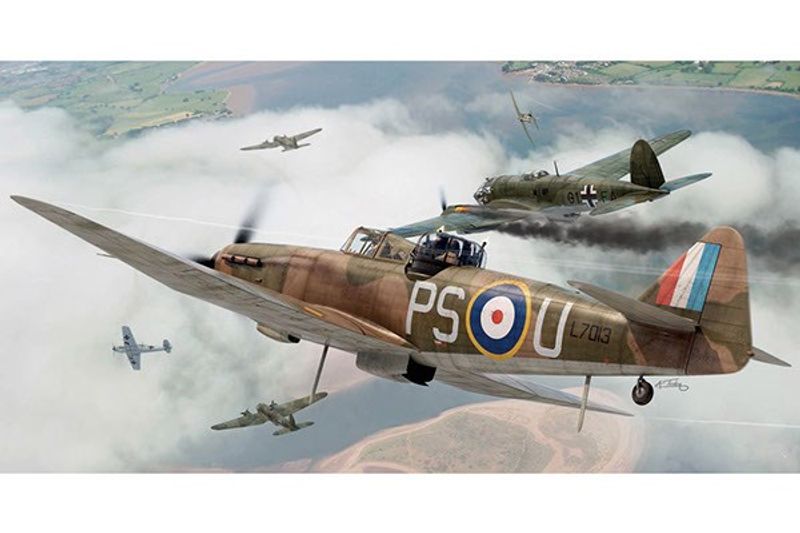 BOULTON PAUL DEFIANT MkI. 70 DELAR. 150X166 mm. NIVÅ 1 AV 4. SKA