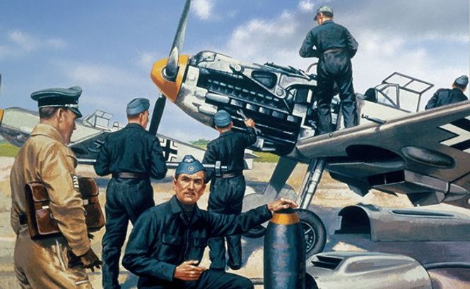 Huvudbild WWII GERMAN LUFTWAFFE PERSONNEL. 46 DELAR. SKALA ...