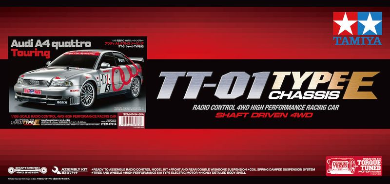 TAMIYA 1/10 R/C Audi A4 quattro Touring (TT-01 Type-E)