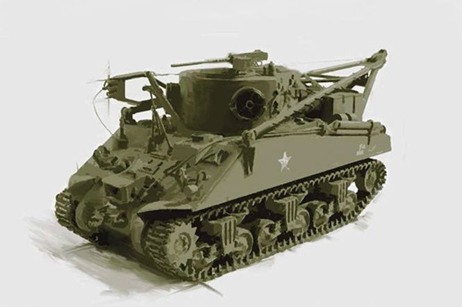 Huvudbild M32B1 RECOVERY VEHICLE. SKALA 1/35. 167mm.