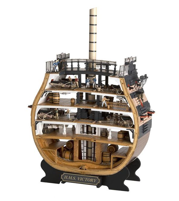 Huvudbild New Cross-Section of HMS Victory. 1:72 Wooden ...