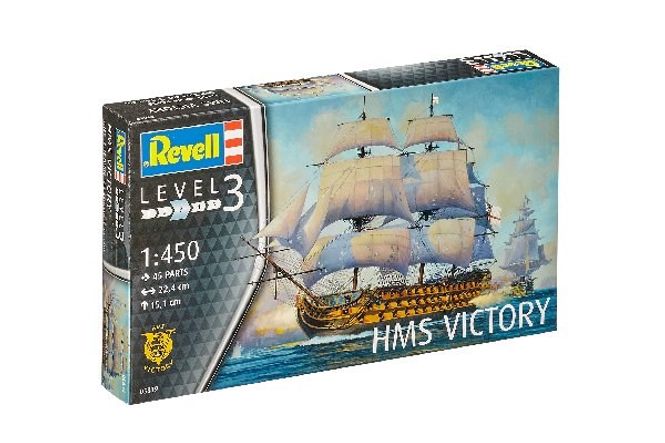 Huvudbild HMS VICTORY 1778. 45 DELAR. 224X151mm. NIVÅ 3 AV ...