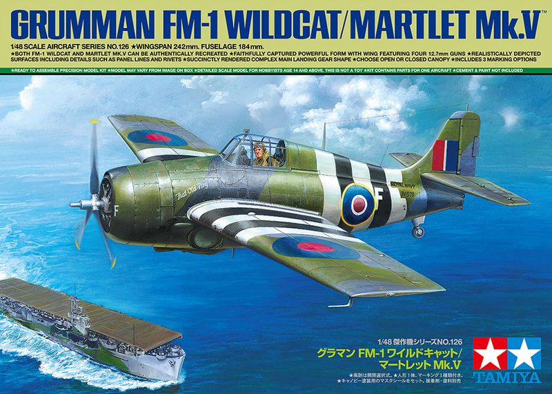 TAMIYA 1/48 Grumman FM-1 Wildcat/Martlet Mk.V