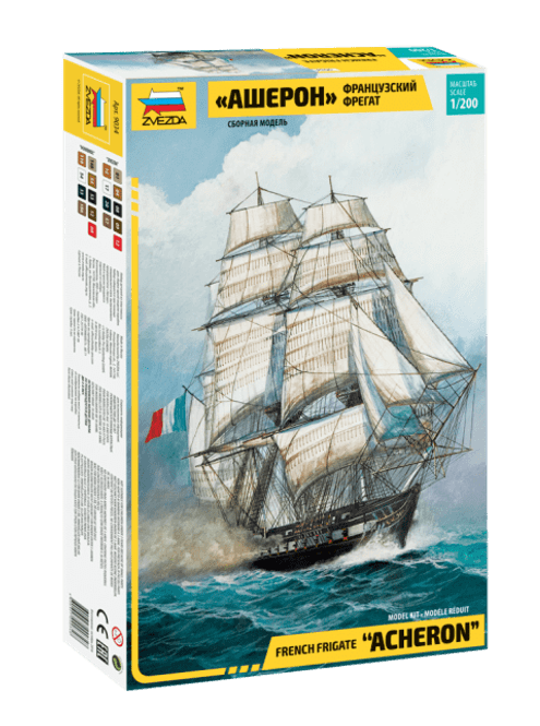 Huvudbild FRENCH FRIGATE ACHERON. SKALA 1/200