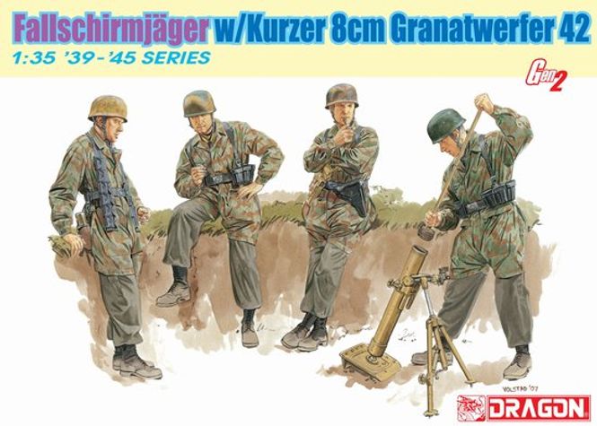 Huvudbild FALLSCHIRMJAEGER 8 CM. GR. W. 42 MORTAR TEAM. ...