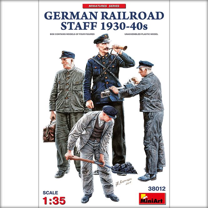 Huvudbild 1/35 German Railroad Staff 1930-40s