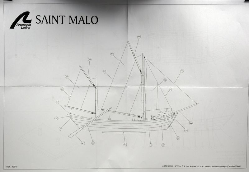 SAINT MALO, TRÄBYGGSATS I SKALA 1/20