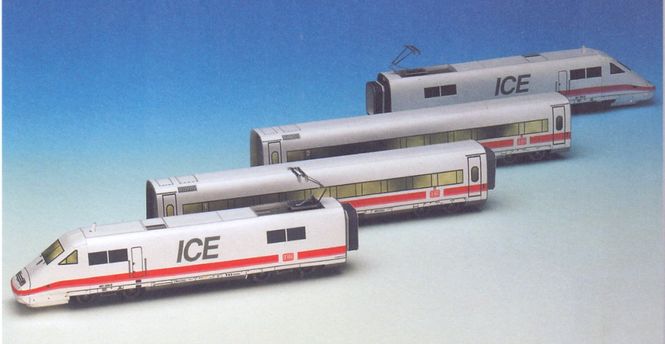 Huvudbild TÅGSET ICE. SKALA 1/87