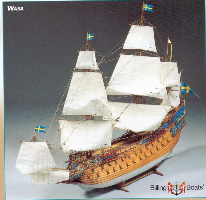 Huvudbild VASA TRÄBYGGSATS I SKALA 1/75